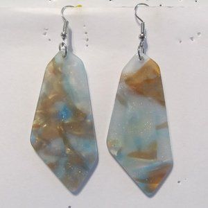 5-pairs Older Paparazzi Acrylic Earrings-multicolored